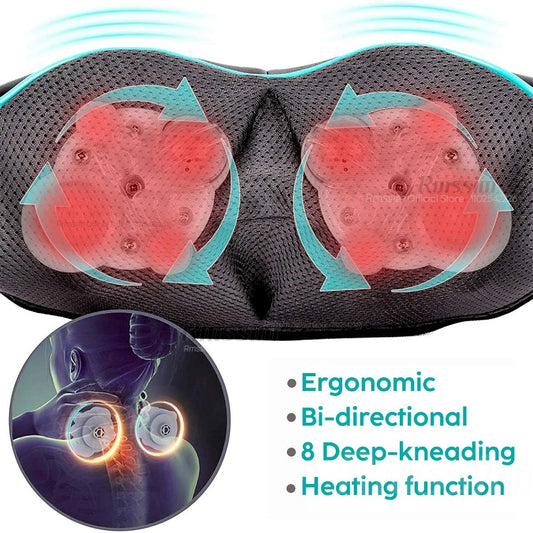 DeepRelief 3D Shiatsu Neck & Back Massager with Heat